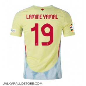 Espanja Lamine Yamal #19 Vieraspaita EM-Kisat 2024 Lyhythihainen